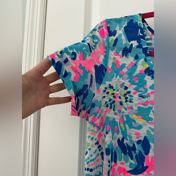 Lilly Pulitzer Jessica Short Sleeve Dress in Dive In print, size small EUC - Picture 3 of 4